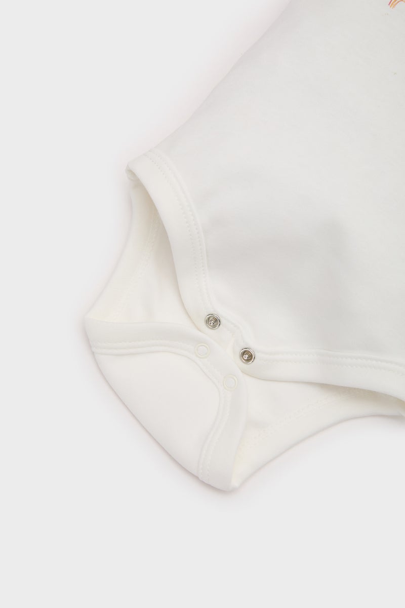 ديفاكتو سالوبيت بيبي بناتي نص كم مضلع بياقة مستديرة - Image 3